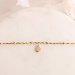 14K SOLID GOLD - POISE NAMESAKE DISK CHARM