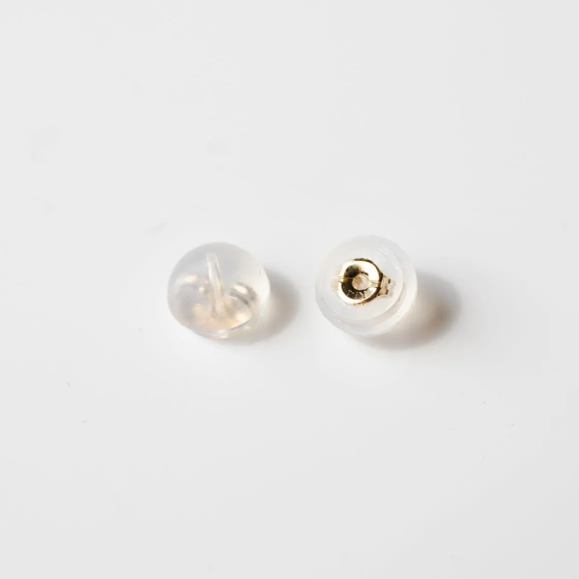 14K SOLID GOLD - TINY BELIEVE STELLAR STUDS - DIAMOND