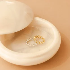 LEGACY RING WHITE TOPAZ & SILVER