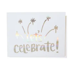 LET'S CELEBRATE GREETING CARD