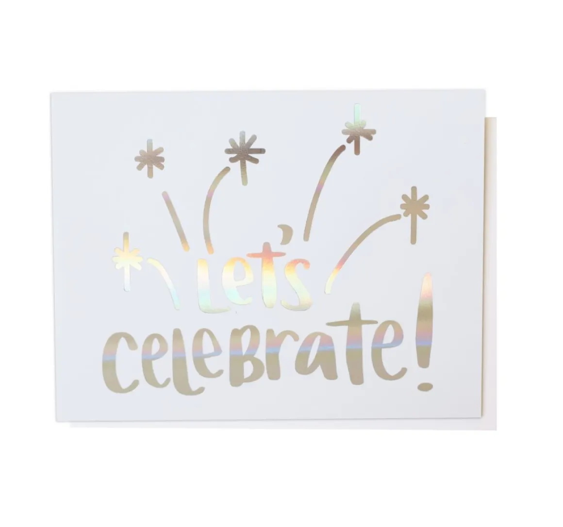 LET'S CELEBRATE GREETING CARD