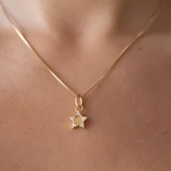 LOVE WESTERN STAR CHARM - CUBIC ZIRCONIA