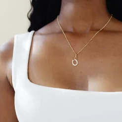 LOYAL CRYSTAL HORSESHOE CHARM