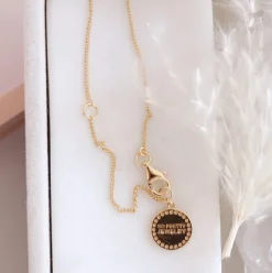 NOTABLE OFFSET INITIAL NECKLACE - I