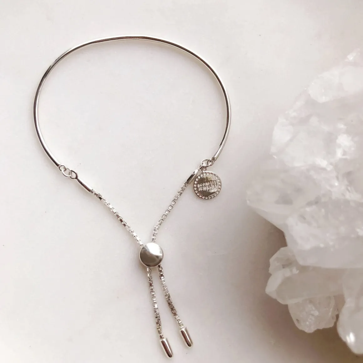 POISE ADJUSTABLE BRACELET - SILVER