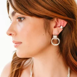 POISE CIGAR EAR CUFF - SILVER
