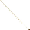 POISE DISK ANKLET - GOLD VERMEIL