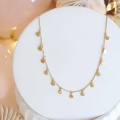 POISE DISK ANKLET - GOLD VERMEIL