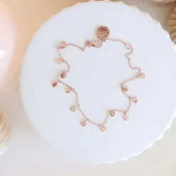 POISE DISK ANKLET - GOLD VERMEIL
