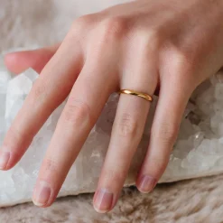 POISE STACKING RING & PENDANT GOLD