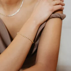 SCATTERED LOVE TENNIS BRACELET - CUBIC ZIRCONIA