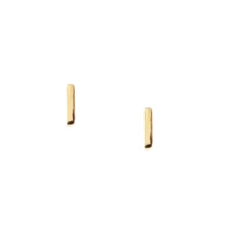 TINY POISE BAR STUDS - GOLD
