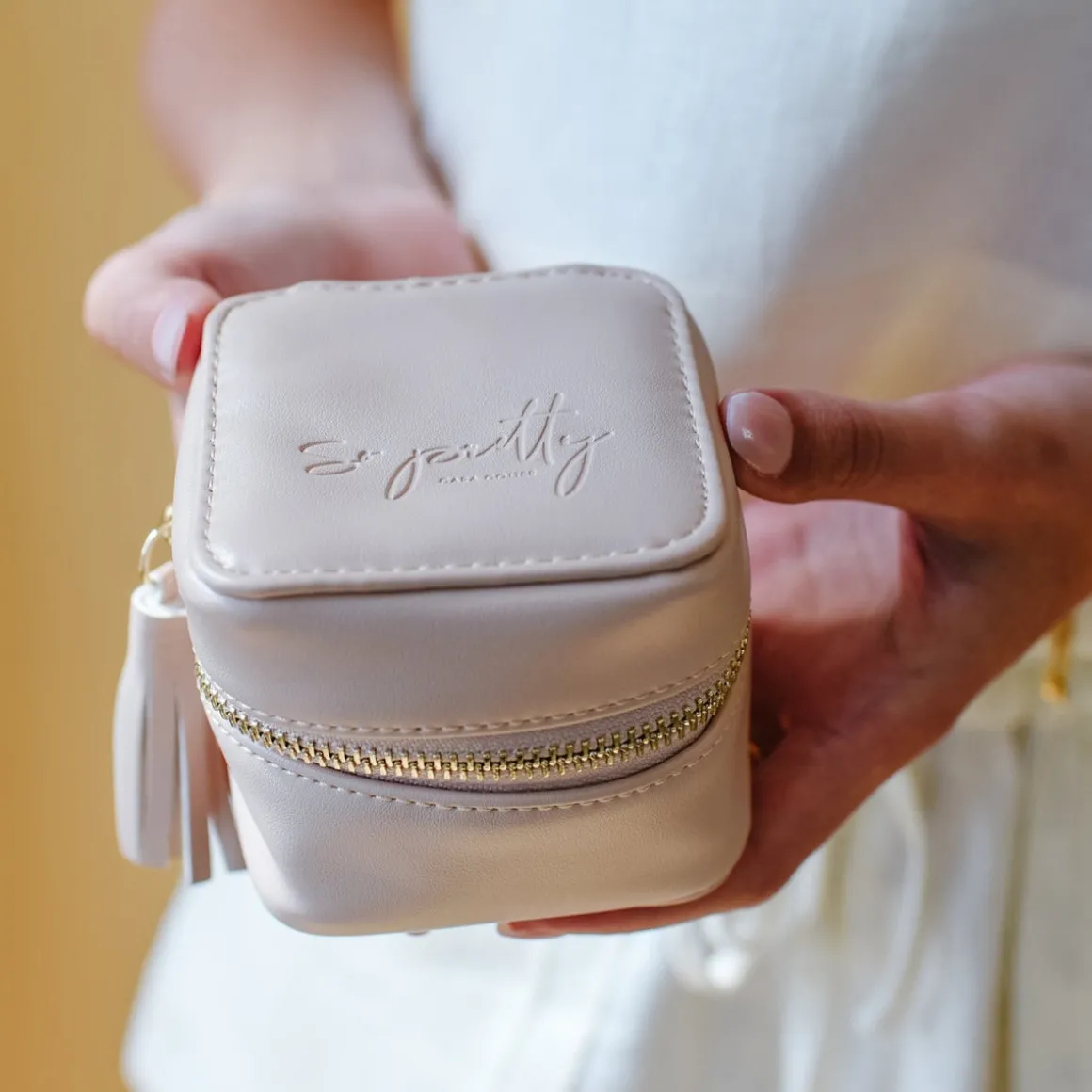 WANDERLUST DAILY JEWELRY BAG - BLUSH PINK
