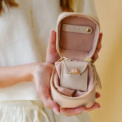 WANDERLUST DAILY JEWELRY BAG - BLUSH PINK
