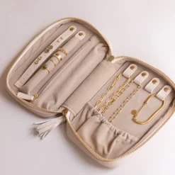 WANDERLUST WEEKENDER JEWELRY BAG - BLUSH PINK