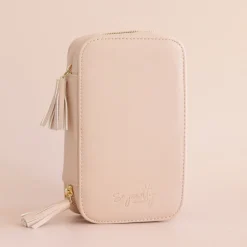 WANDERLUST WEEKENDER JEWELRY BAG - BLUSH PINK