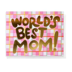 WORLD'S BEST MOM GREETING CARD